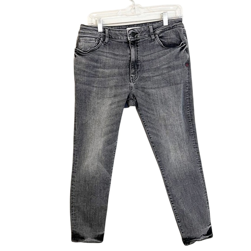 Warp + Weft JFK Skinny Jeans Womens Size 31 Gray Wash Stretch Denim Slim Fit